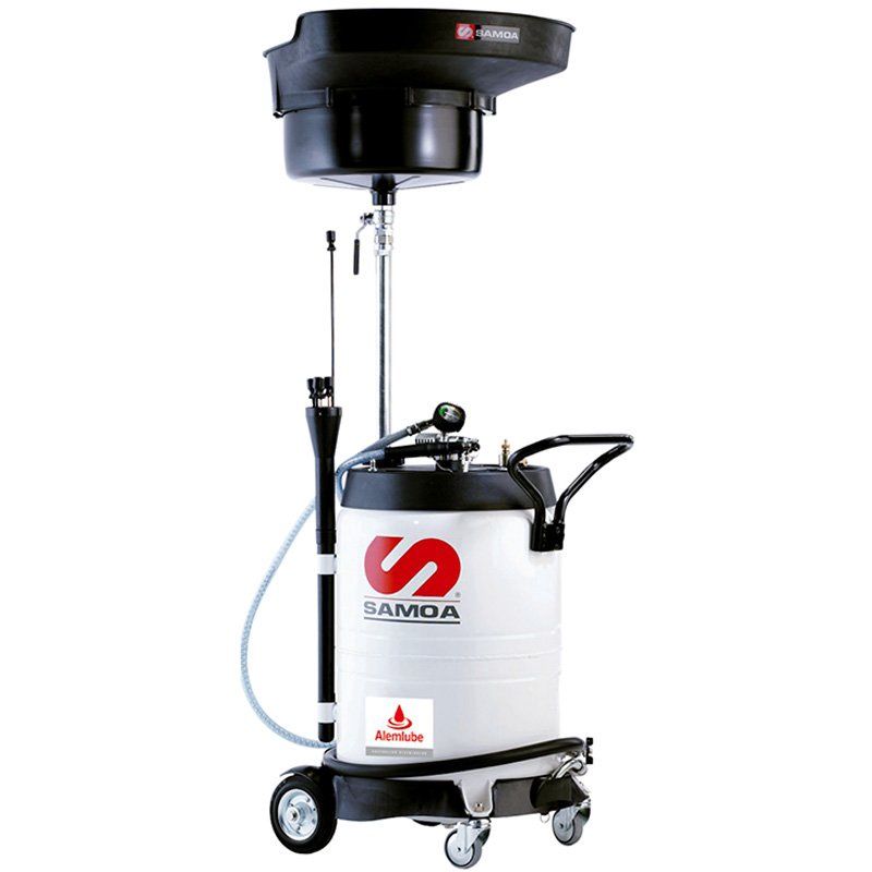 ALEMLUBE SAMOA 372500 MOBILE WASTE OIL DRAINER &amp; EXTRACTOR 100L + CATCHMENT BOWL