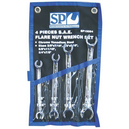 SP Tools SP10094 Flare Nut Spanner Set 4 Piece - SAE