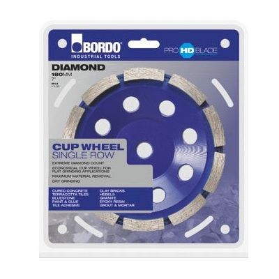 Bordo 7469-125SR 125mm Single Row Diamond Cup Wheel