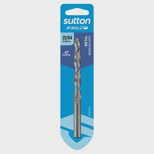 SUTTON D220H0992 25/64&quot; x 133mm HSS Bright Xtreme Precision - XP Bullet Jobber Drill Bit