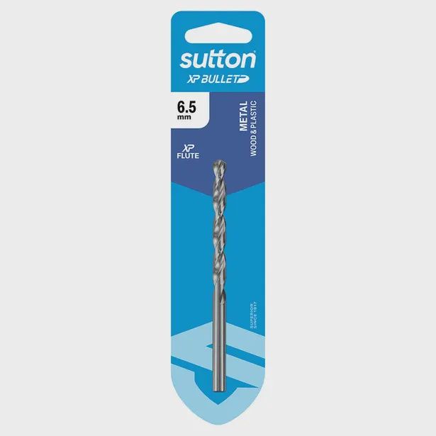 SUTTON D220H0650 6.5mm x 101mm HSS Bright Xtreme Precision - XP Bullet Jobber Drill Bit