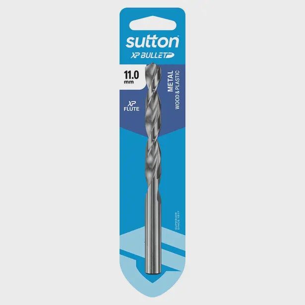 SUTTON D220H1100 11mm x 142mm HSS Bright Xtreme Precision - XP Bullet Jobber Drill Bit