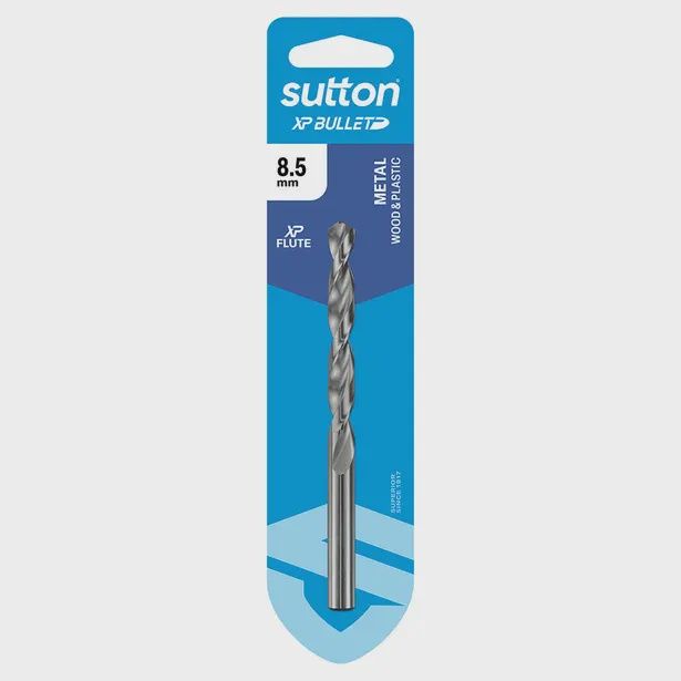 SUTTON D220H0850 8.5mm x 117mm HSS Bright Xtreme Precision - XP Bullet Jobber Drill Bit