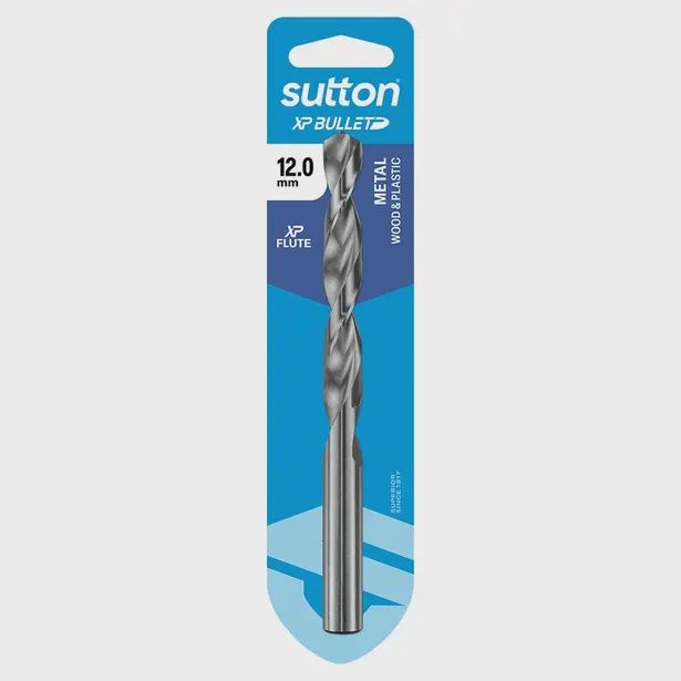 SUTTON D220H1200 12mm x 151mm HSS Bright Xtreme Precision - XP Bullet Jobber Drill Bit