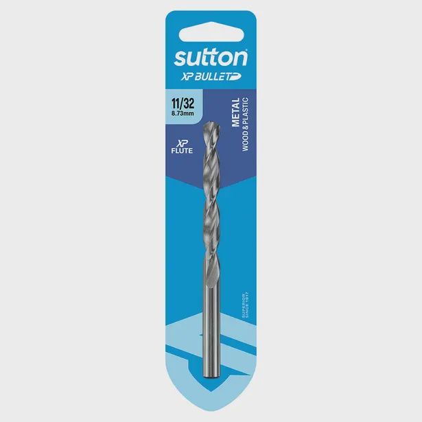 SUTTON D220H0873 11/32&quot; x 125mm HSS Bright Xtreme Precision - XP Bullet Jobber Drill Bit