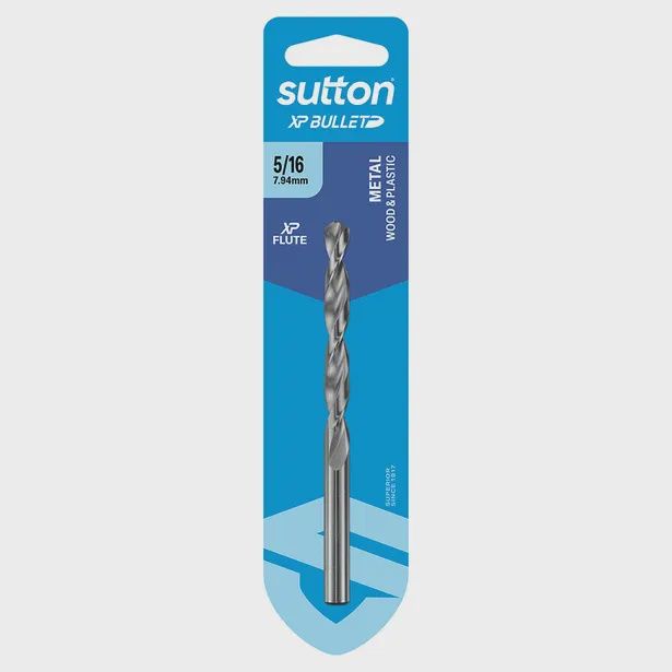 SUTTON D220H0794 5/16&quot;mm x 117mm HSS Bright Xtreme Precision - XP Bullet Jobber Drill Bit