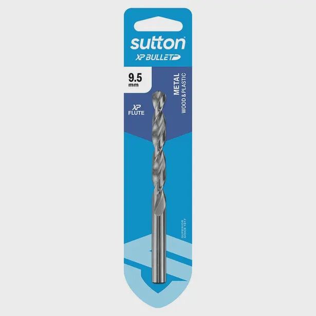 SUTTON D220H0950 9.5mm x 125mm HSS Bright Xtreme Precision - XP Bullet Jobber Drill Bit