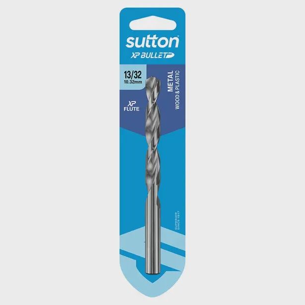 SUTTON D220H1032 13/32&quot; x 133mm HSS Bright Xtreme Precision - XP Bullet Jobber Drill Bit
