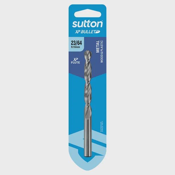 SUTTON D220H0913 23/64&quot; x 125mm HSS Bright Xtreme Precision - XP Bullet Jobber Drill Bit