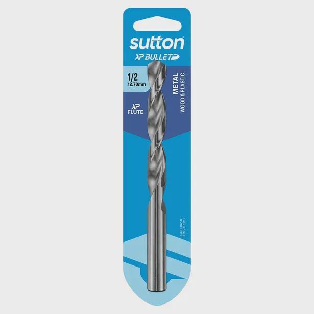 SUTTON D220H1269 1/2&quot; x 151mm HSS Bright Xtreme Precision - XP Bullet Jobber Drill Bit