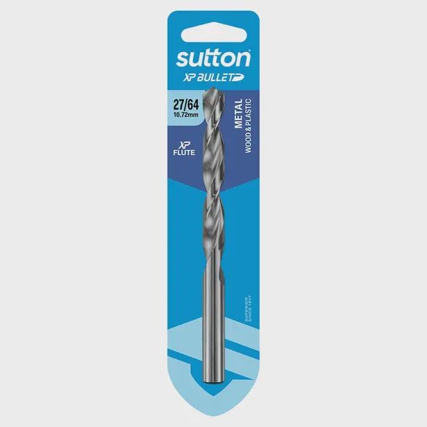 SUTTON D220H1072 27/64&quot; x 142mm HSS Bright Xtreme Precision - XP Bullet Jobber Drill Bit