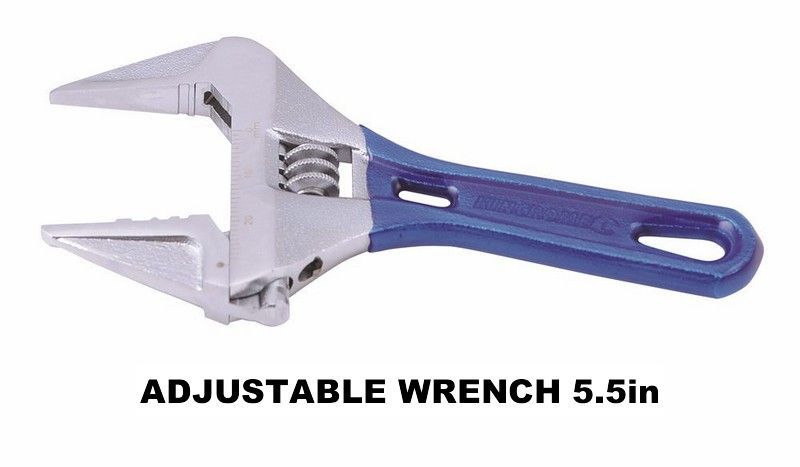 Kincrome K040056 Lightweight Stubby Adjustable Wrench 140mm (5.5&quot;)