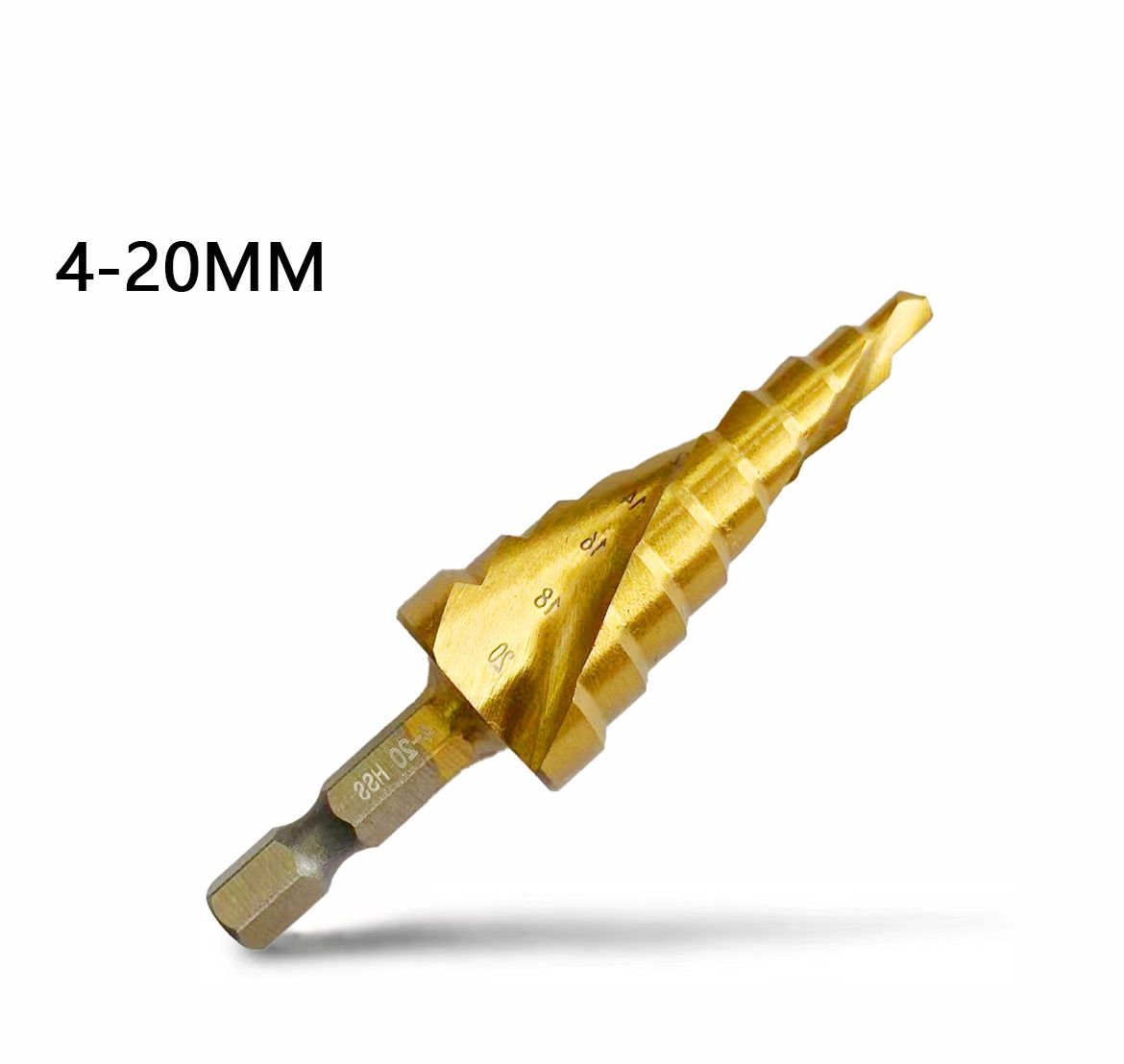 LEXEM HSD420 4-20mm HSS Step Drill Bit - HSD420