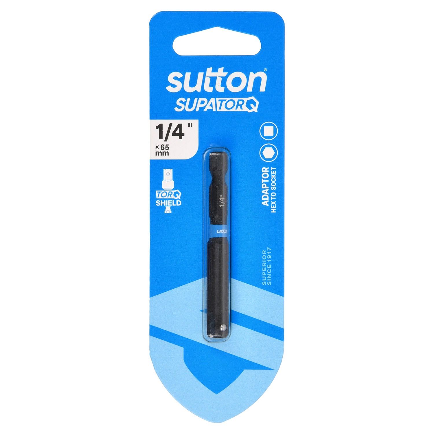 Sutton S240H01CA 1/4&quot; x 65mm Hex To Socket Bit Adaptor S240