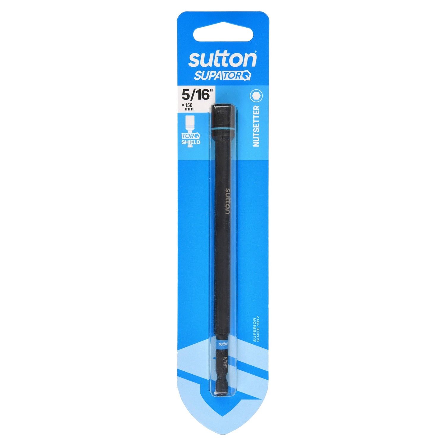 Sutton S230H01GB 5/16&quot; x 150mm Magnetic Nutsetter Bit S230 Supatorq
