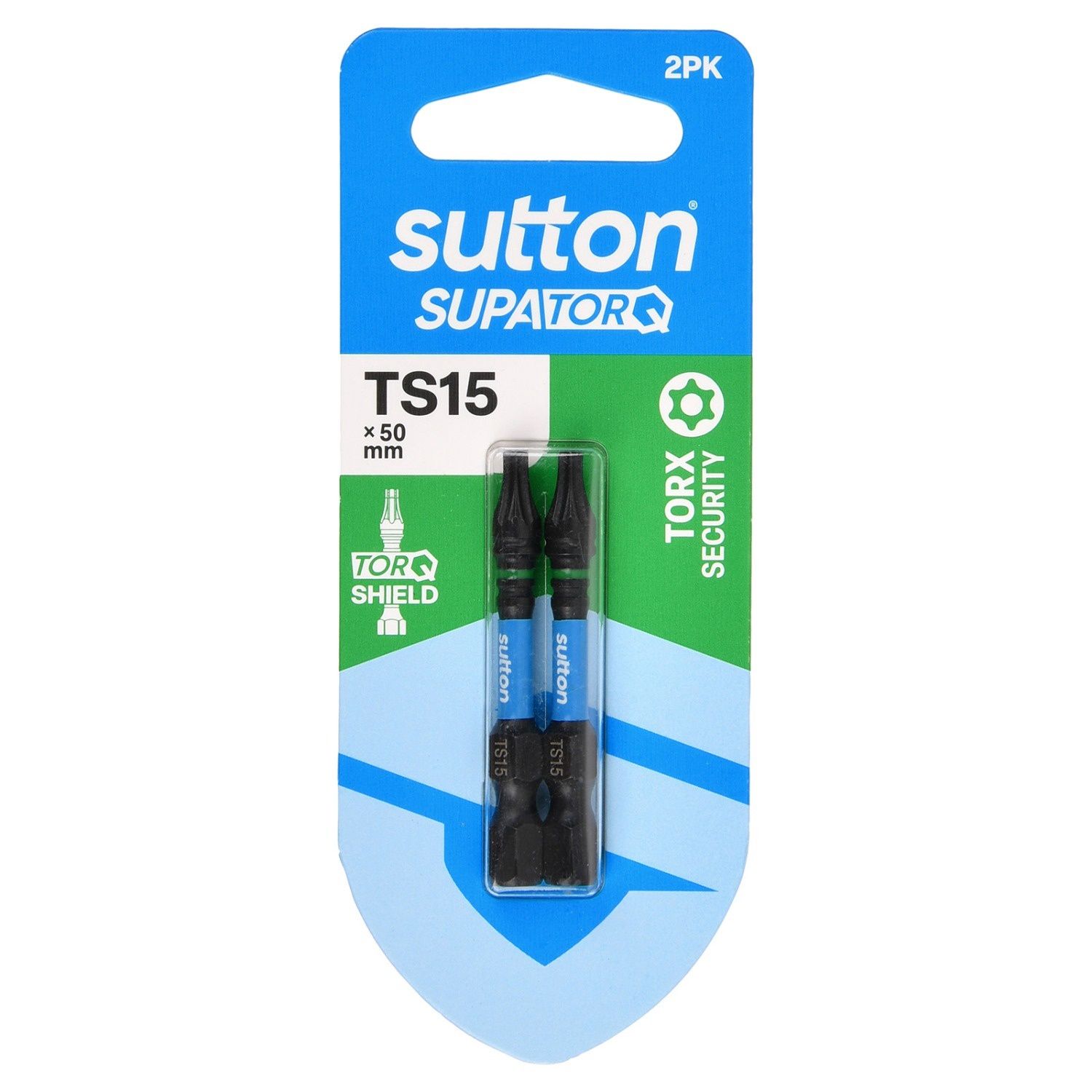 Sutton S214H02B15 TS15 x 50mm Torx-S Screwdriver Bit S214 Supatorq (2 Pack)