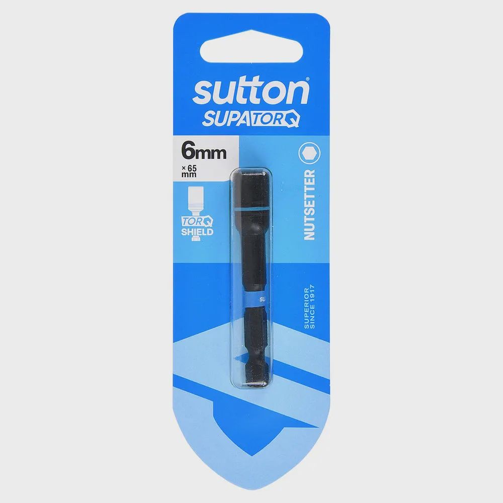 SUTTON S230H01CF SUPATORQ 6mm x 65mm Magnetic Nutsetter Bit