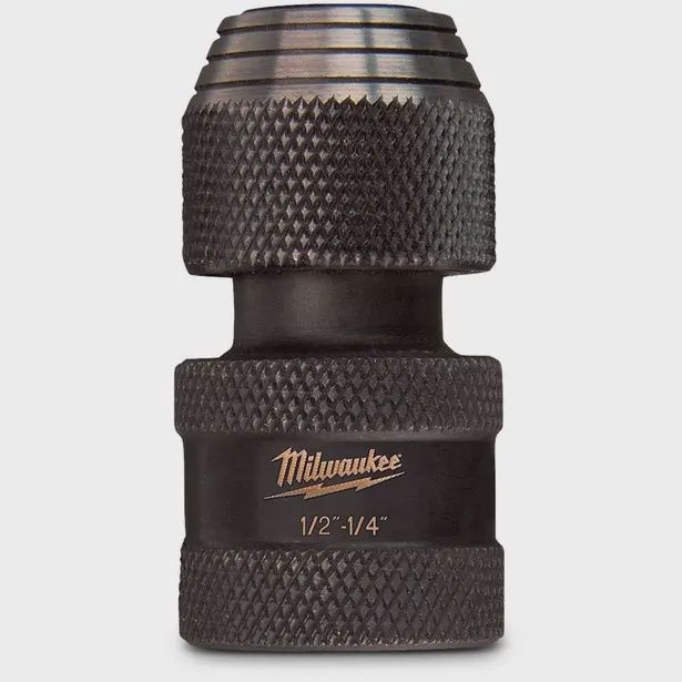 Milwaukee 48034410 Shockwave 1/2&quot; Square x 1/4&quot; Hex Adapter