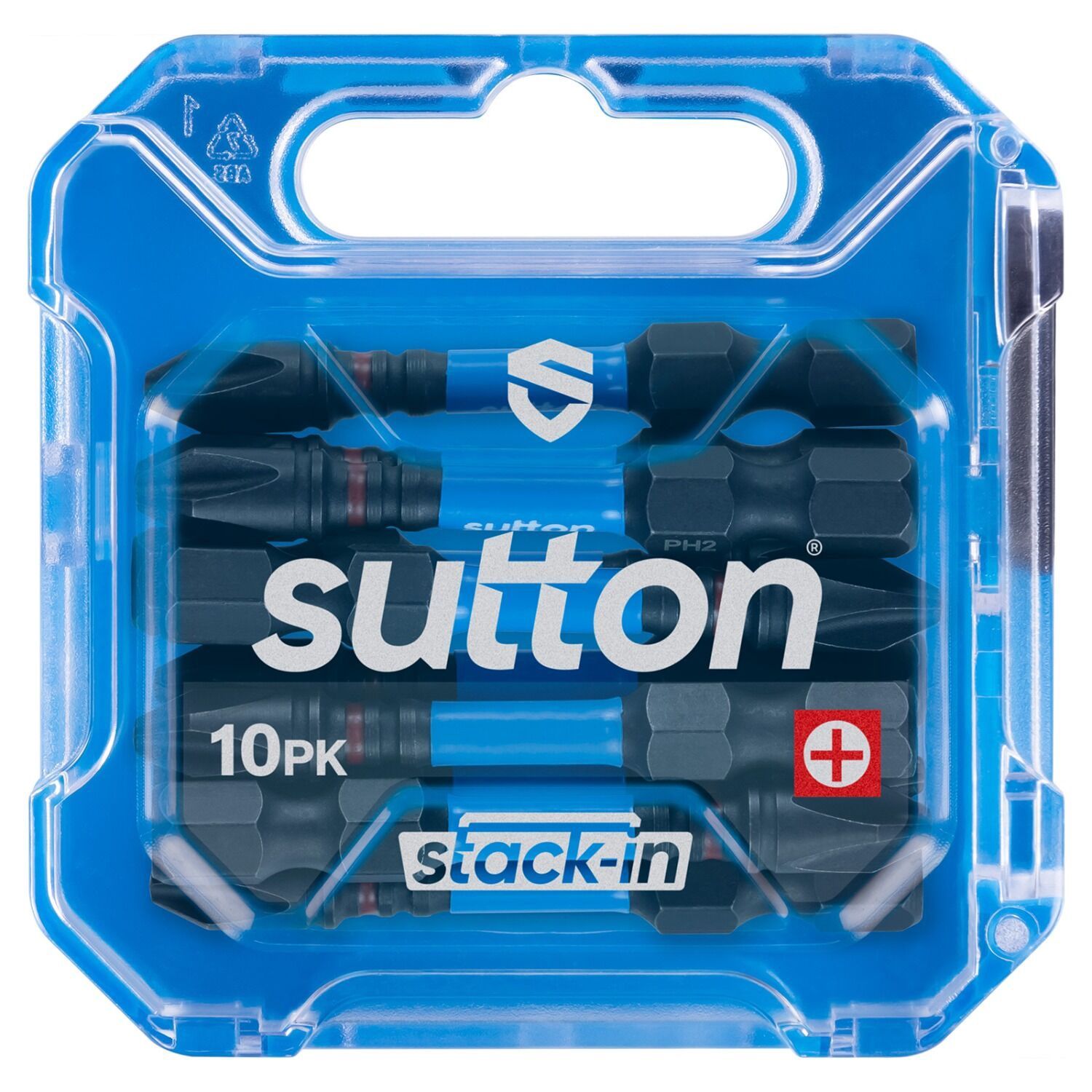 Sutton S200T10B02 PH2 x 50mm Stack-In Phillips Screwdriver Bit S200 Supatorq, 10/Pack