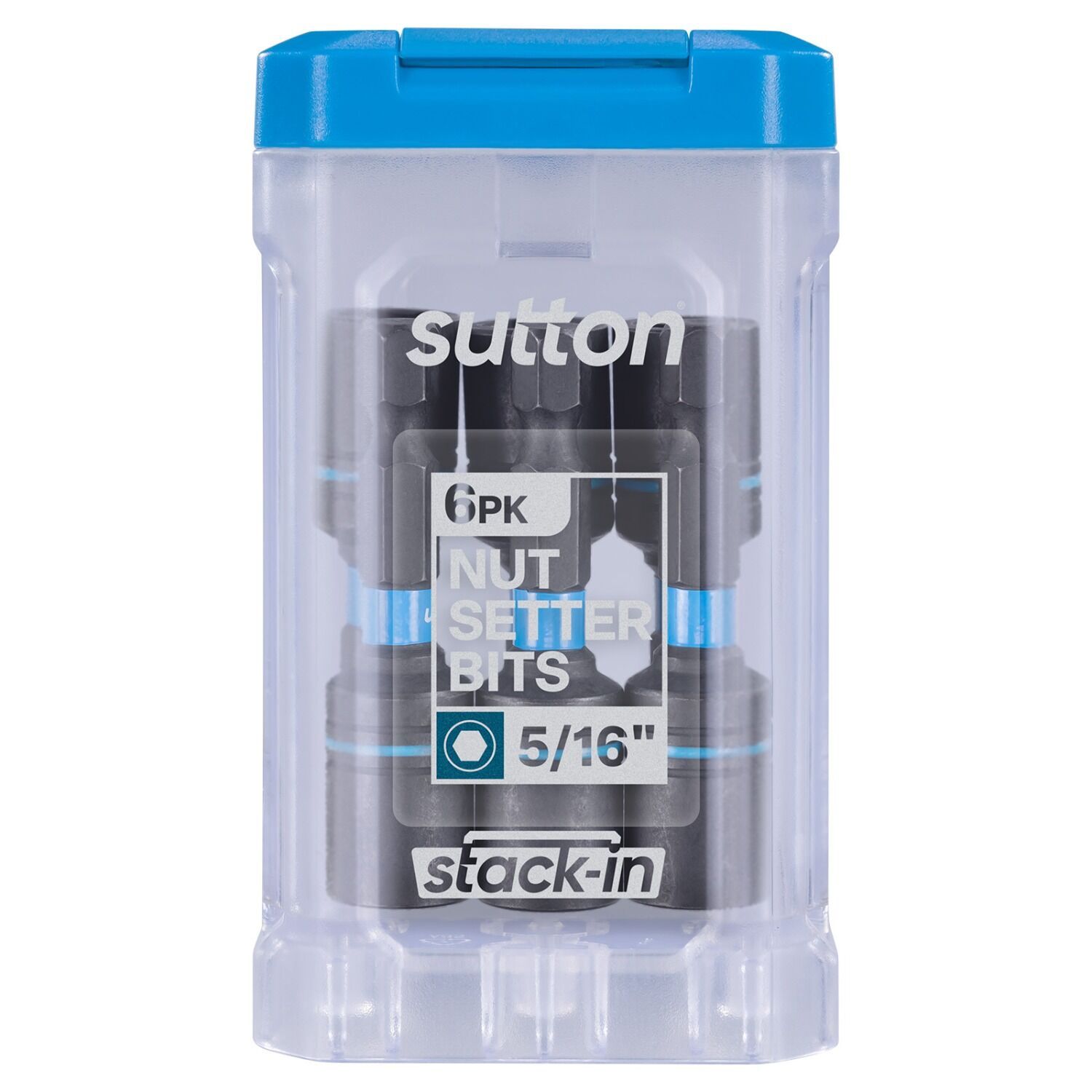Sutton S230T06BB 5/16&quot; x 50mm Stack-In Magnetic Nutset Bit S230 Supatorq, 6 Pcs