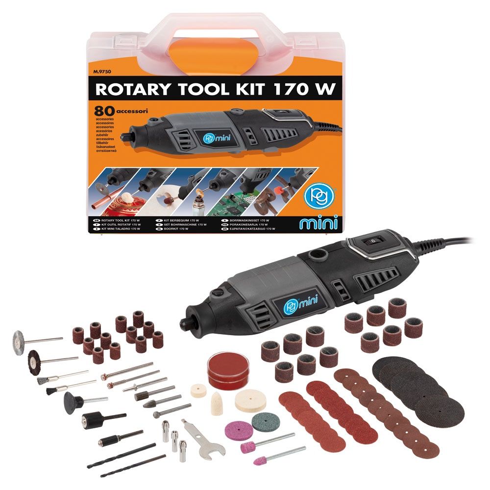 SUTTON M.9750 PG Mini Rotary Tool Kit 170W 80pcs