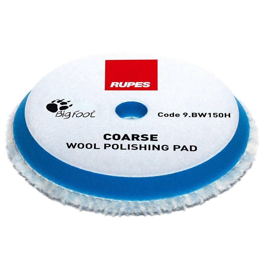 Rupes 9.NW130H Single-Pack 130mm Big Foot Blue Coarse Wool Polishing Pad