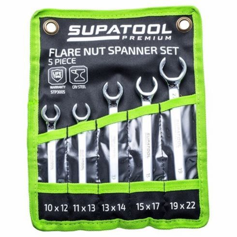 Supatool Premium STP3005 Flare Nut Spanner Set 5 Piece