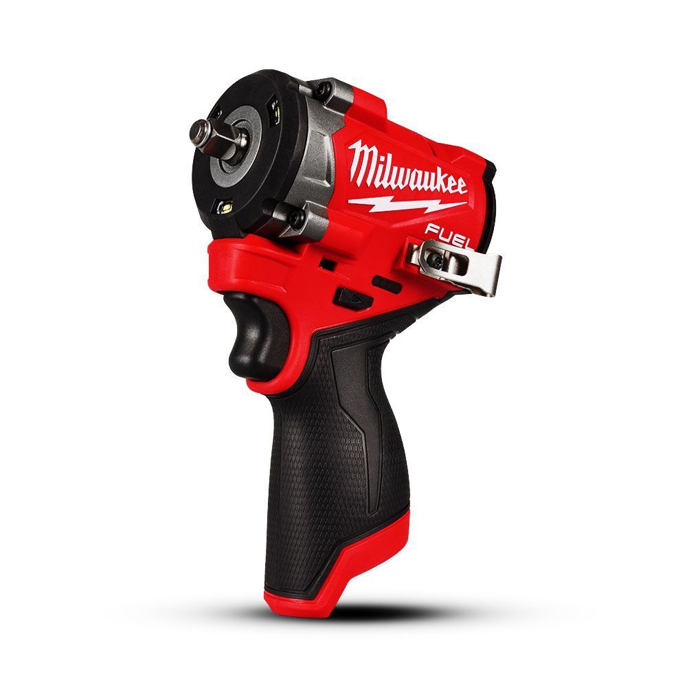 Milwaukee M12FIW2F380 12V FUEL 3/8&quot; Stubby Impact Wrench with Friction Ring - Skin Only