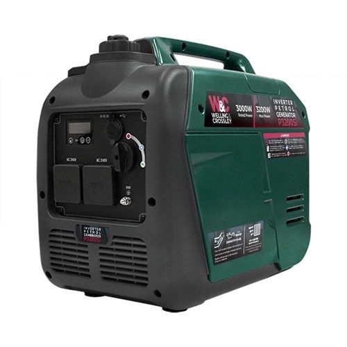 Welling &amp; Crossley 811989 WC-P3200Si  3,200W Smart Silent Inverter Petrol Generator