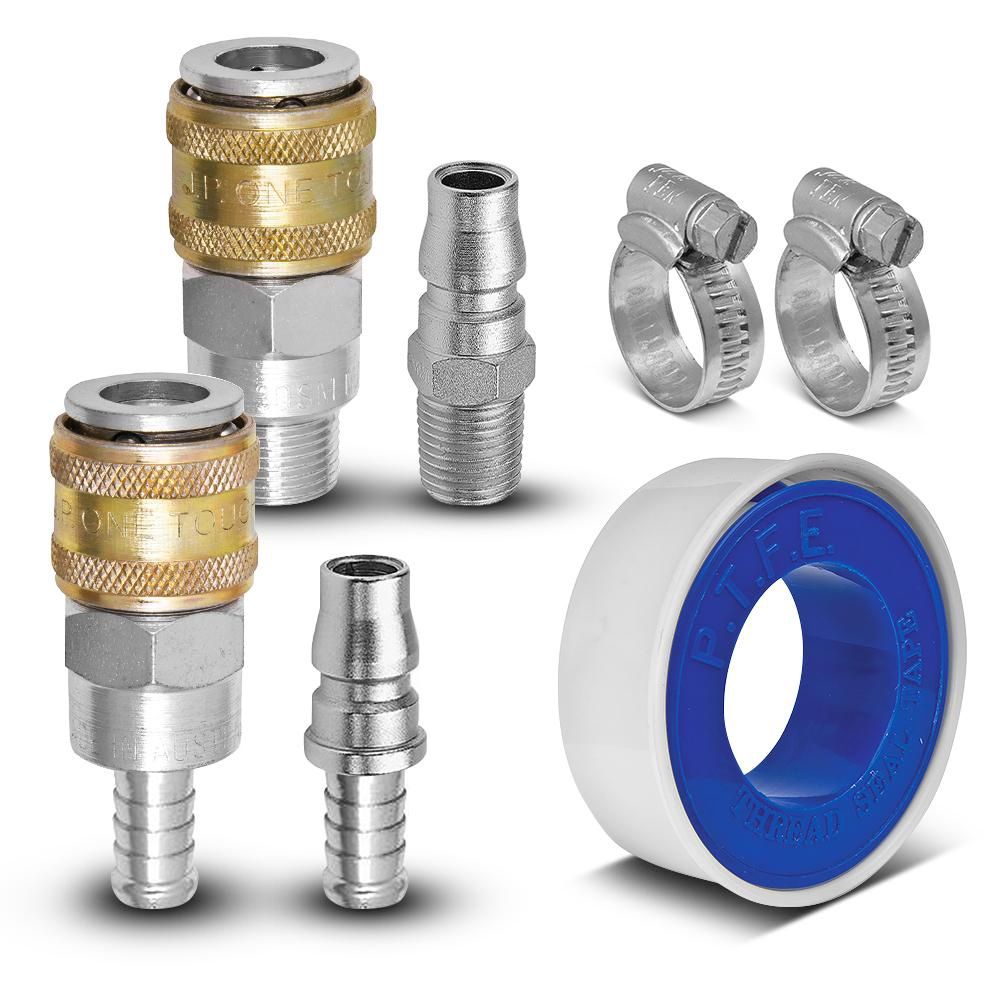 Jamec-Pem 70.0034 1/4&quot; Nitto Equivalent Unfitted Air Hose Coupling Kit