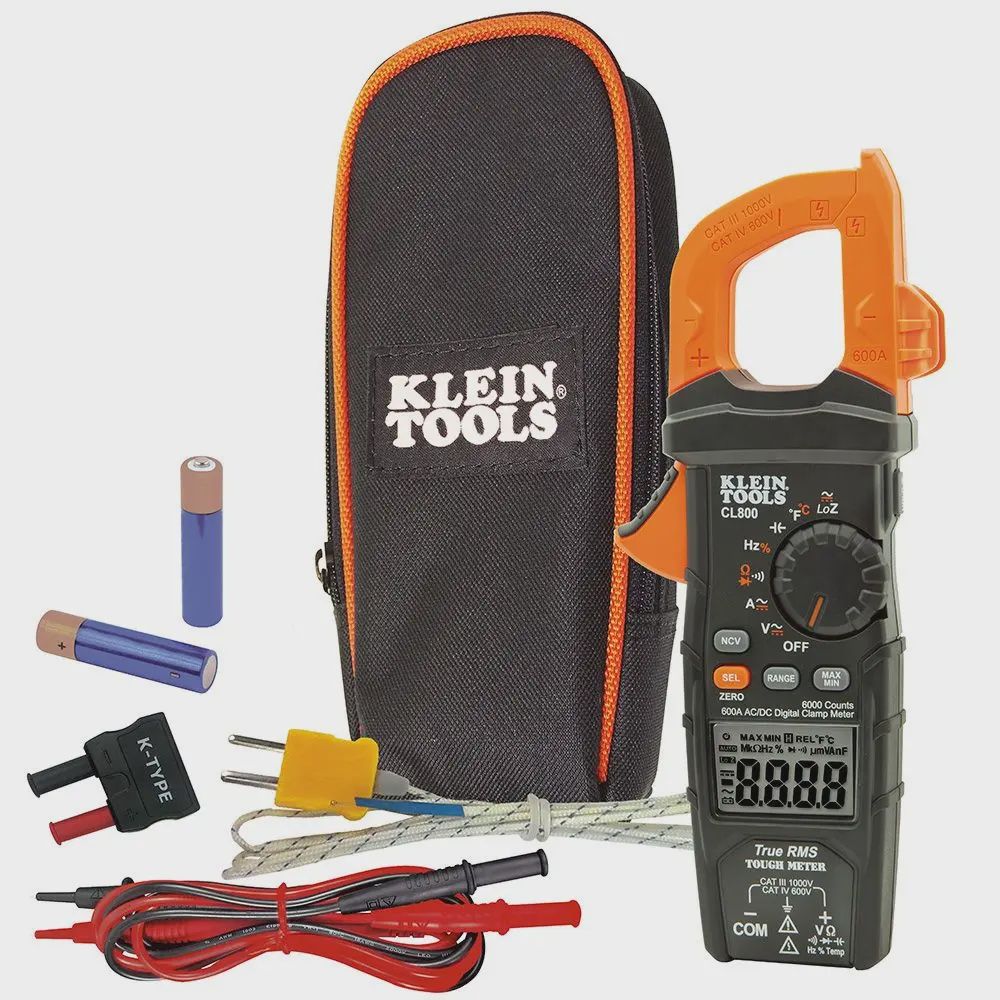 KLEIN ACL800 600V CAT4 LoZ 1000V CAT3 AC/DC Digital Clamp Meter Auto Off