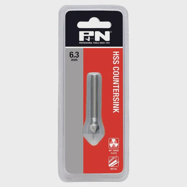 P&amp;N 107CS0063 6.3mm Bit HSS Straight Countersink Metal