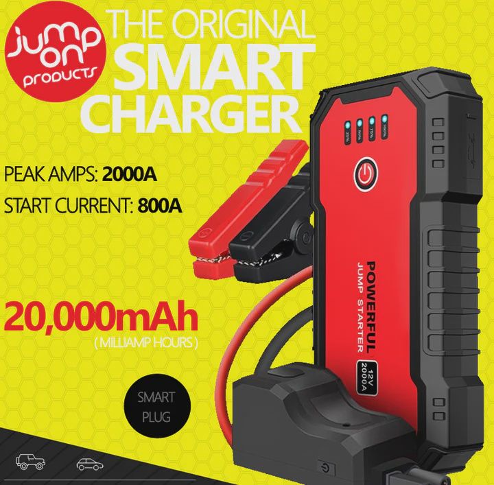 JUMP ON PRODUCTS JO122000 Original SMART CHARGER Jump Starter