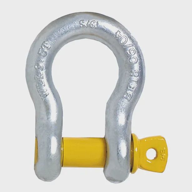 BEAVER 242313P 2.0T 13X16MM SCREW PIN BOW SHACKLE S GRADE YELLOW