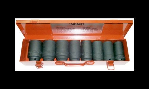 8PC. 3/4DR. DEEP METRIC IMPACT SKT SET - 98508L_T&amp;