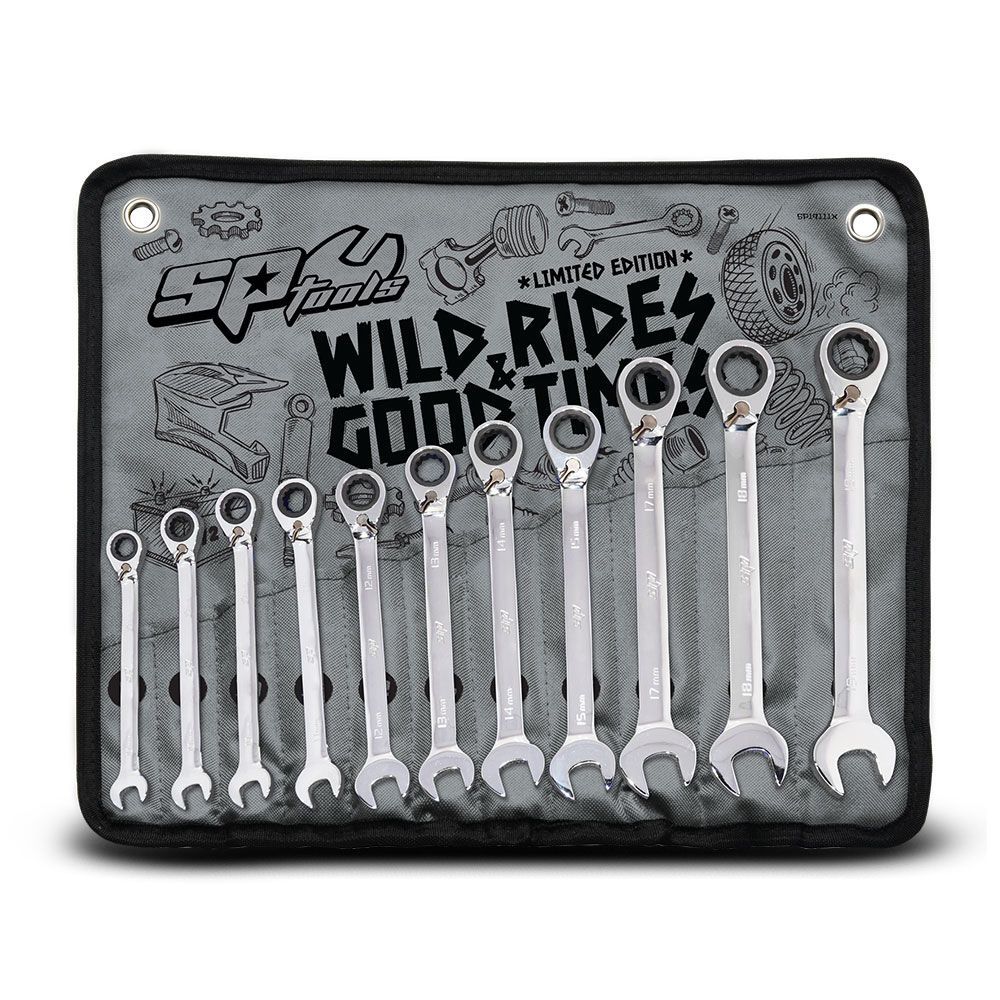 SP19111X 11PC REVERSIBLE GEAR DRIVE SPANNER SET
