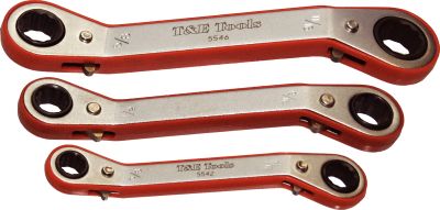 3PC. OFFSET RATCHET WRENCH SET - 5571_T&amp;