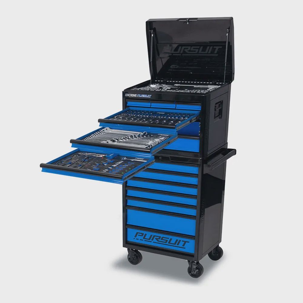 KINCROME P1906 26&quot; 14 Drawer Pursuit Workshop Tool Kit - 277 Piece