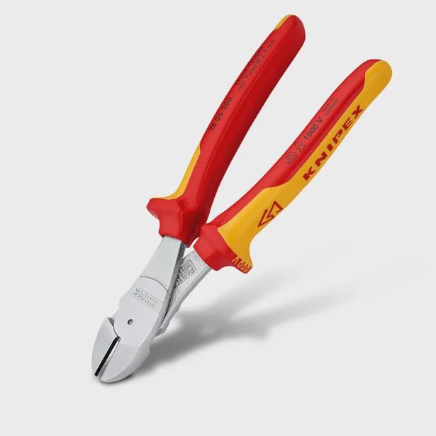 KNIPEX 7406200SB 200mm 1000V VDE High Leverage Diagonal Cutter