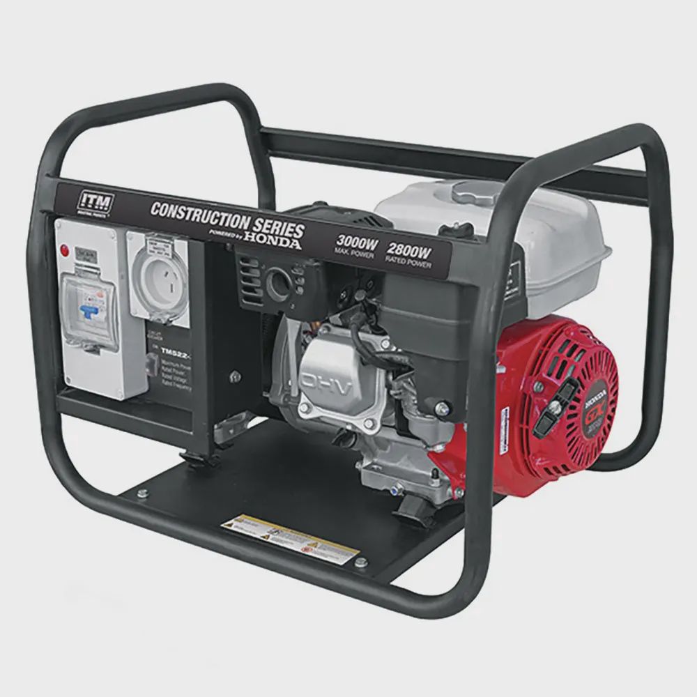 TM522-3000 ITM 3.75kVA 3000W Peak GX200 Petrol Generator TM522-3000