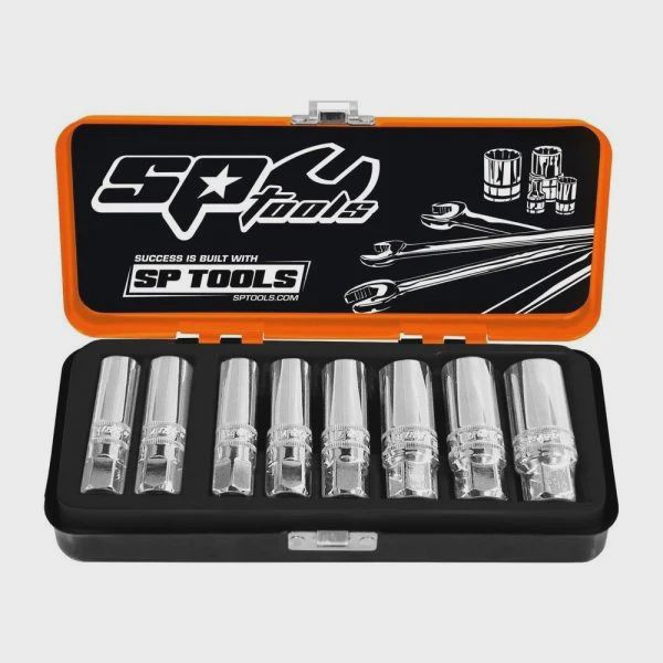 8pc 3/8&quot;DR MAGNETIC SPARK PLU SOCKET SET - SP20290