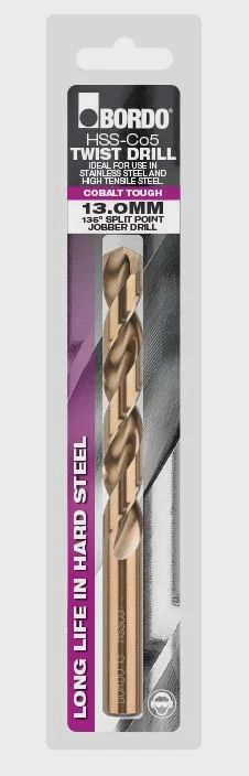 BORDO 2011-8.50 JOBBER DRILL-CARD-COBALT 8.5mm