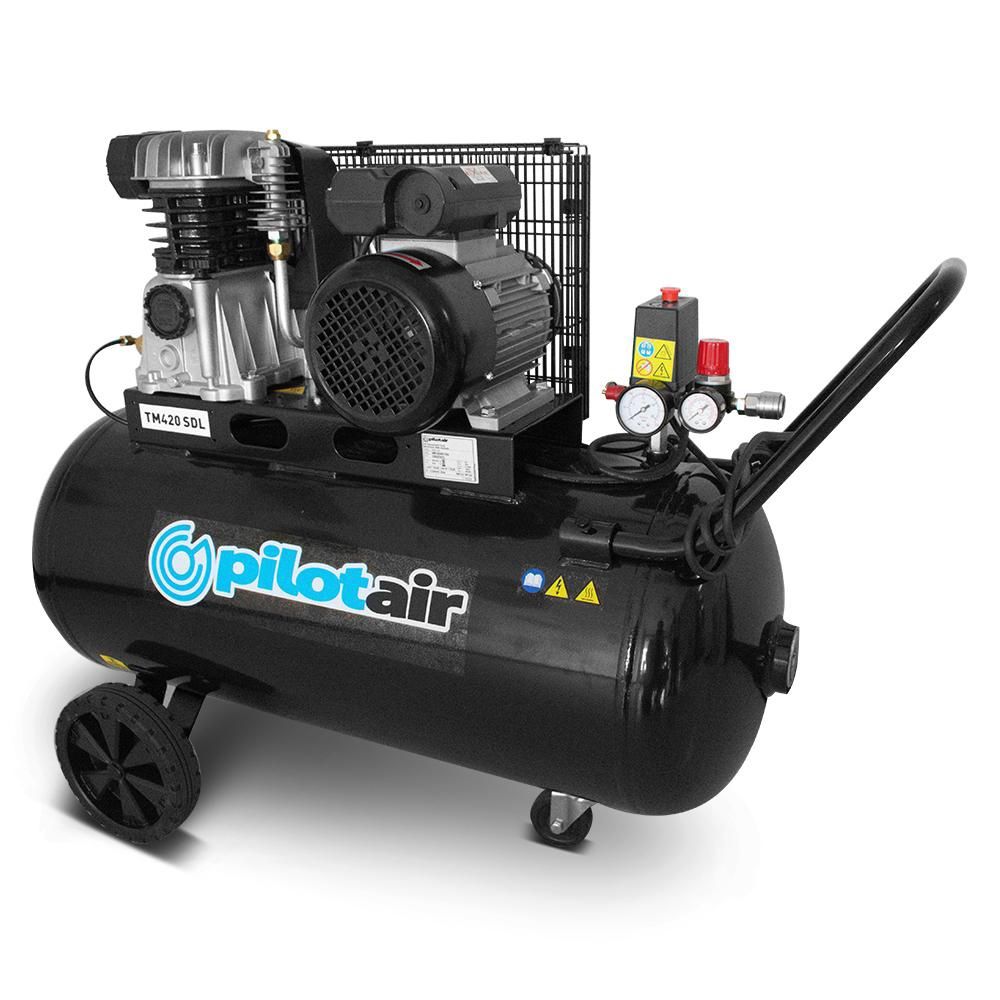 Pilot TM420SDL+ 12CFM 240V Compressor 100L Tank