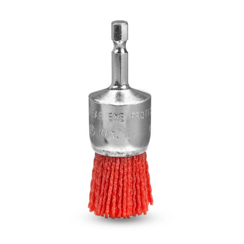 Bordo 5154-25S 25mm NylonGrit End Brush with Hex Shank