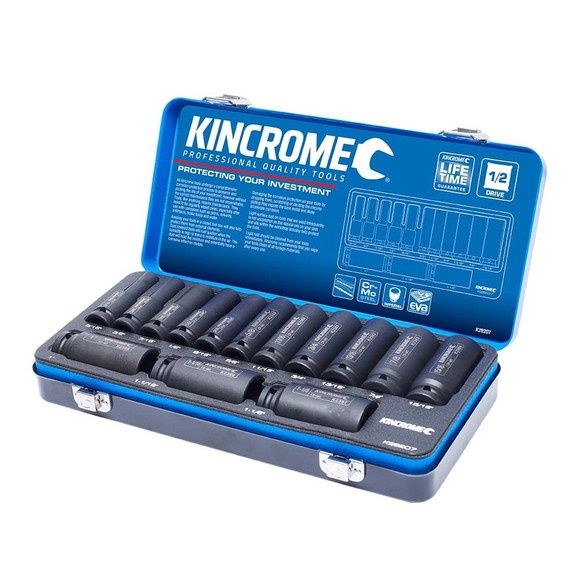 Kincrome K28207 - Deep Impact Socket Set 14 Piece 1/2&quot; Drive - Imperial