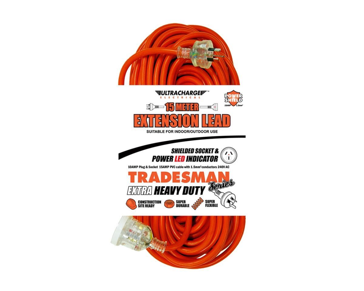 pp35 15METRE EXTENSION LEAD 10AMP PLUG 1 - UR240/15T