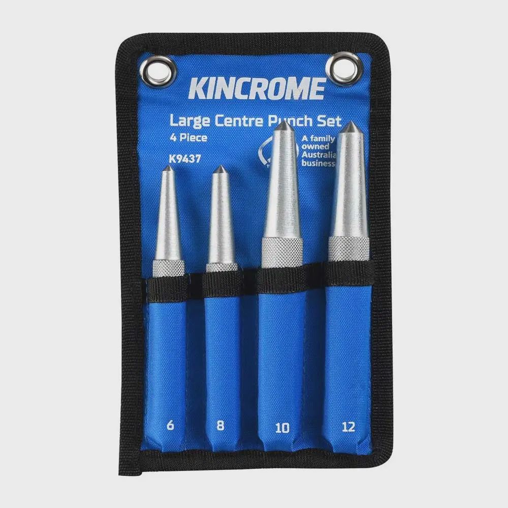 KINCROME CENT. PNCH. SET LGE 4PCE - K9437