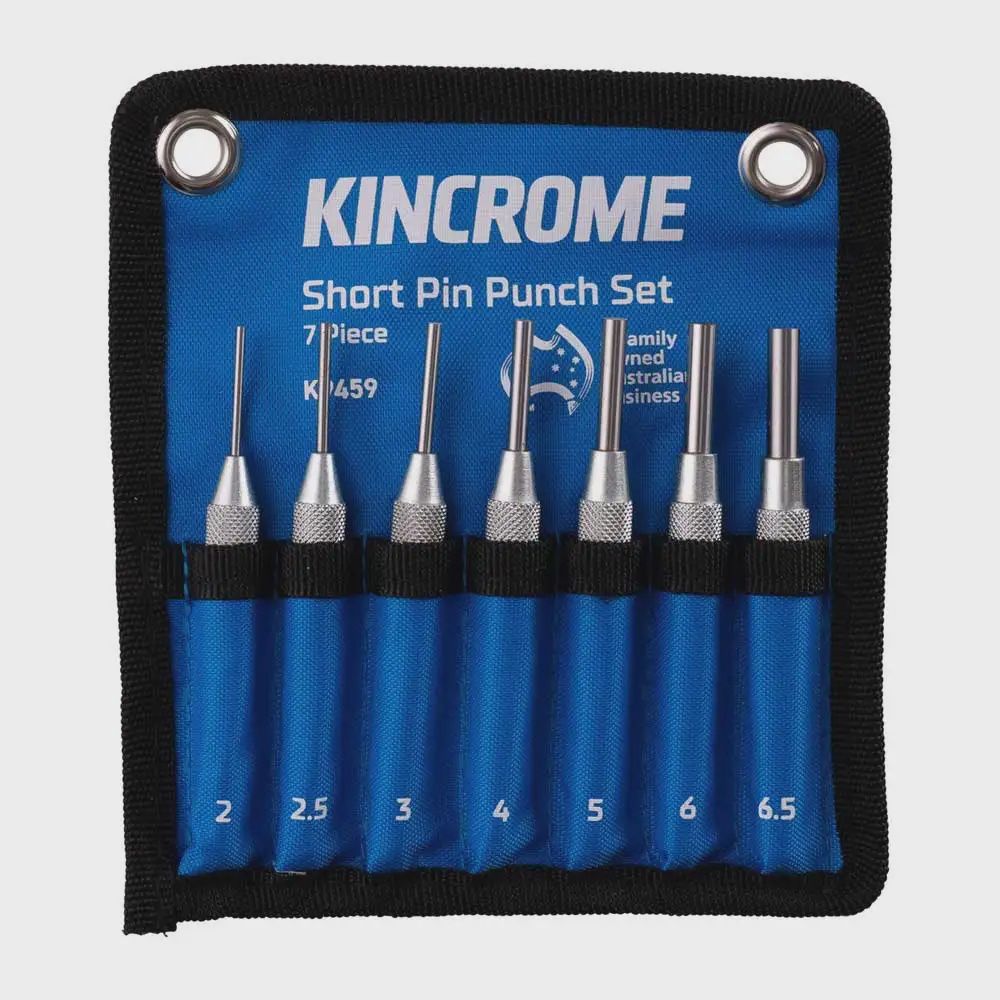 7 PC PUNCH SET, PIN, SHORT SERIES -  k9459