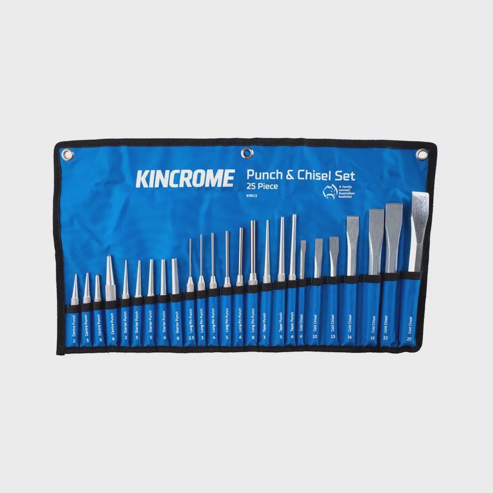 KINCROME Punch &amp; Chisel Set 25 Piece K9512