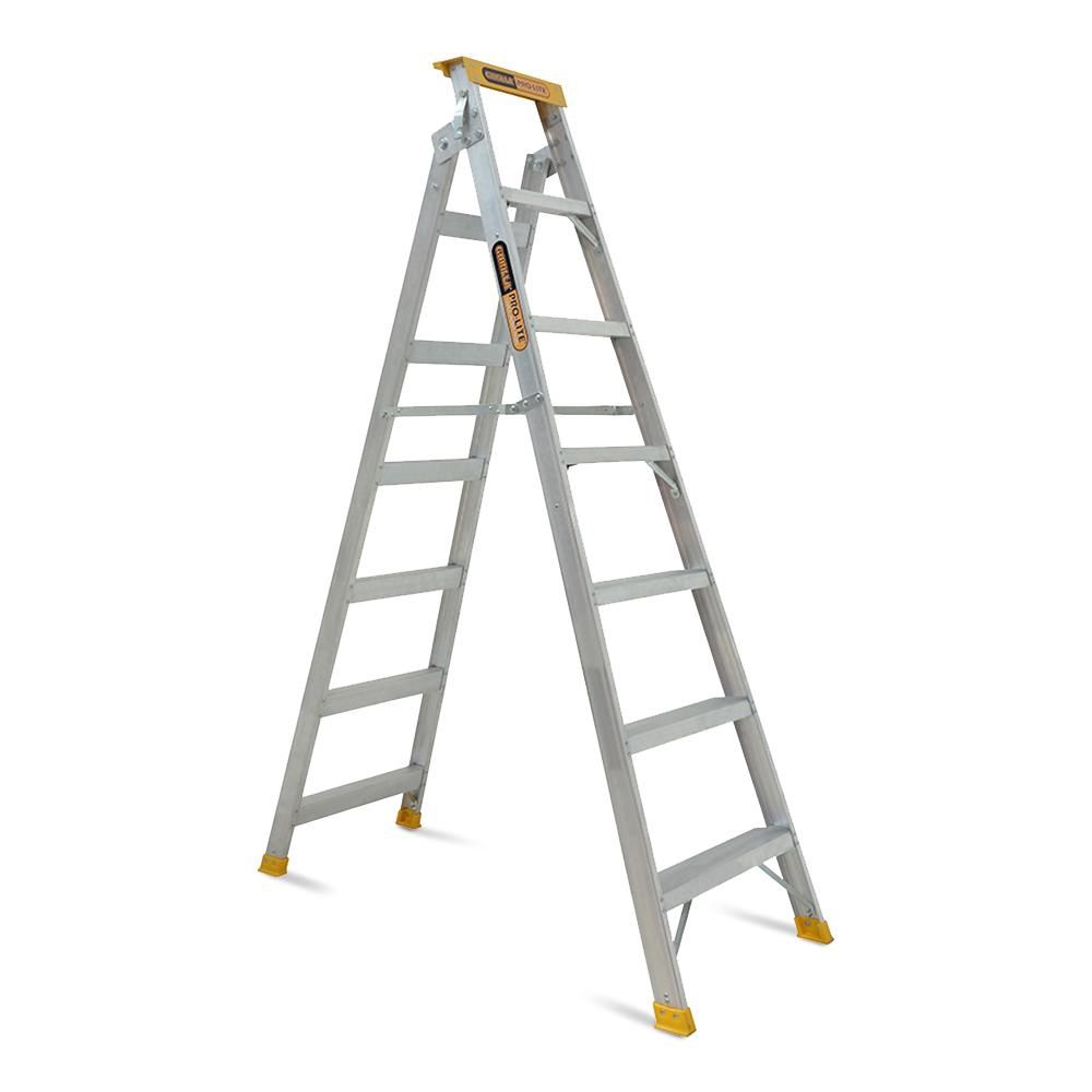 Gorilla DM007-PRO 7-Step 2.1-3.9m 150kg Pro-Lite Aluminium Dual Purpose Industrial Ladder